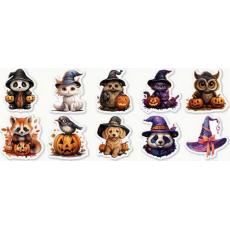 Halloween Animal Stickers 10's